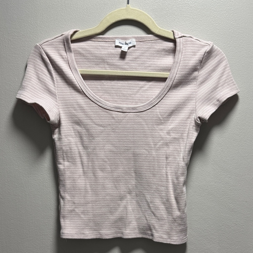 Pink Rose Women's Light Pink Crop Top